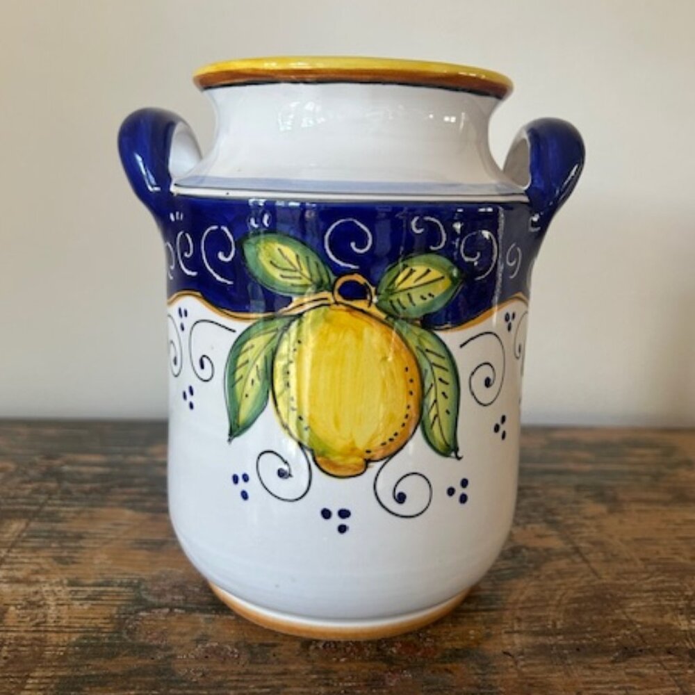 Vintage Deruta Pitcher/Vase with handles